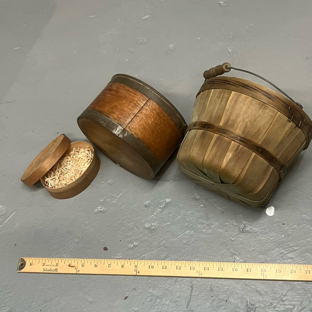 Wooden Buckets and Box Set - Picture 2 of 8